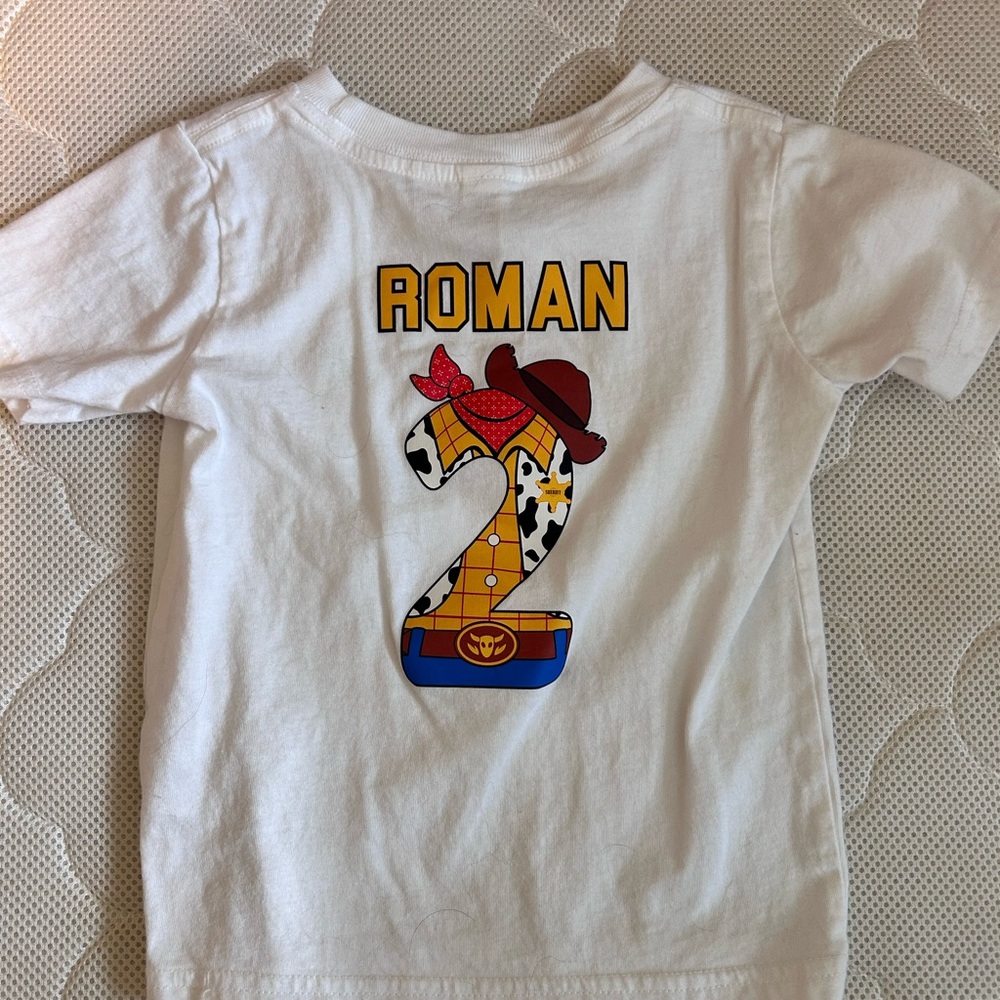 Kids White Graphic T-Shirt